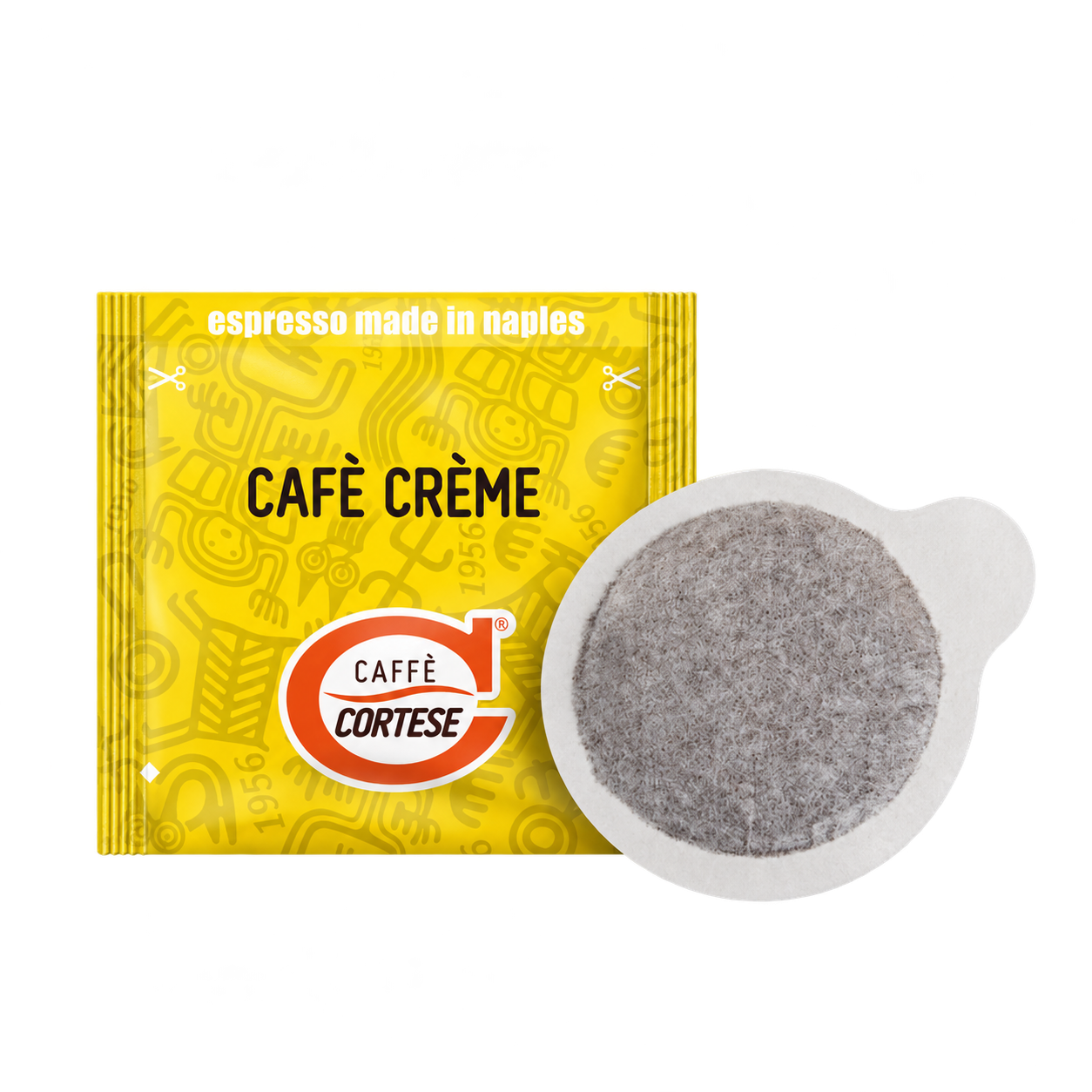 Caffè Cortese Cafè Crème E.S.E. Pads 44 mm – für Lungo