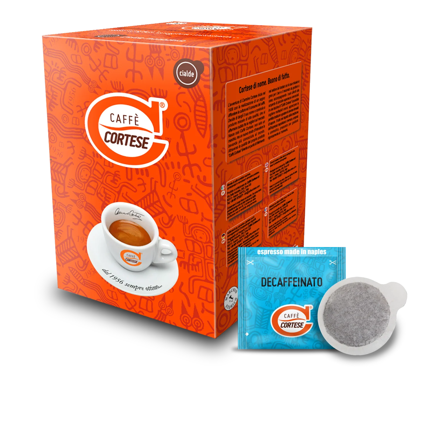 Caffè Cortese Decaffeinato E.S.E. Pads 44 mm