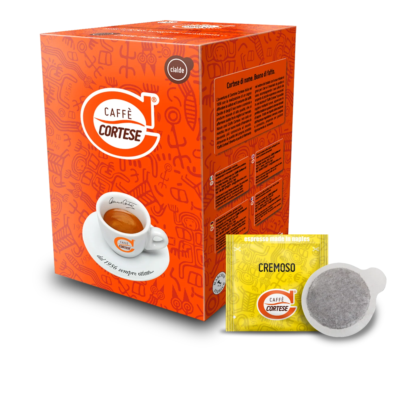 Caffè Cortese Cremoso E.S.E. Pads 44 mm